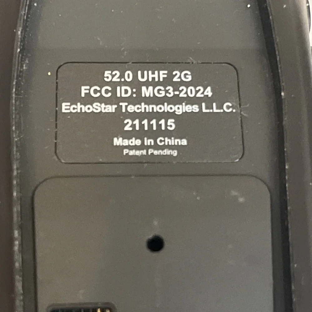 Dish Network Remote Control 52.0 UHF 2G 211115